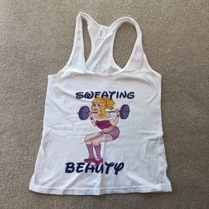 American Apparel Sweating Beauty racerback tank